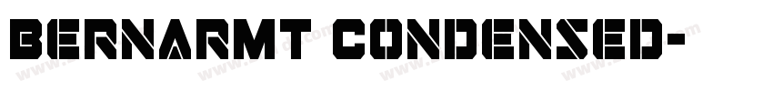 BernarMT Condensed字体转换